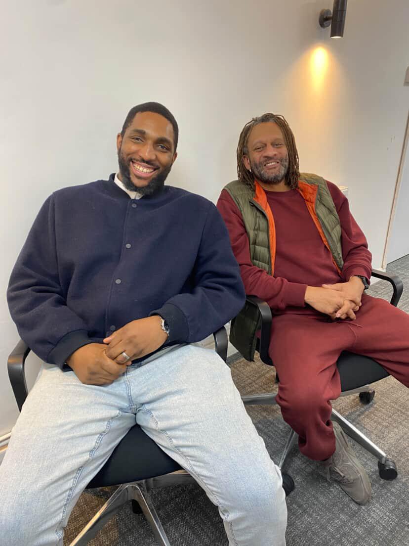 Two Kingdom Fathers members at a workshop session